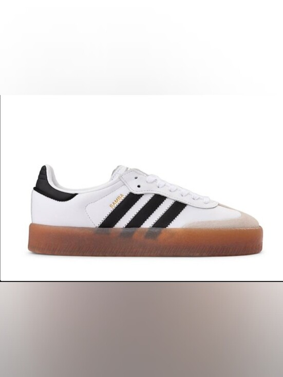 adidas Shoes - adidas Samba Platform White Black with Gum Sole